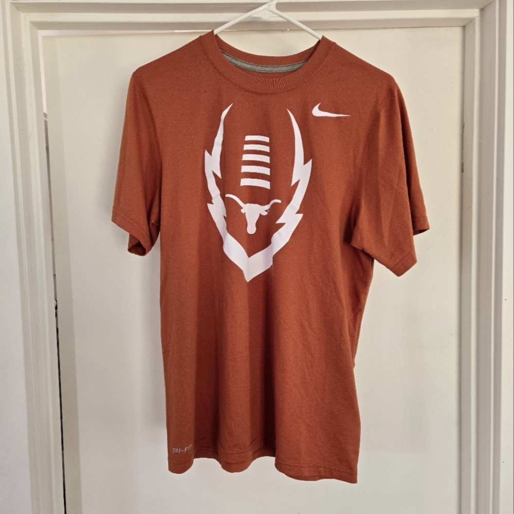 Nike T-shirt Texas Longhorns Football Dri-Fit Size Small